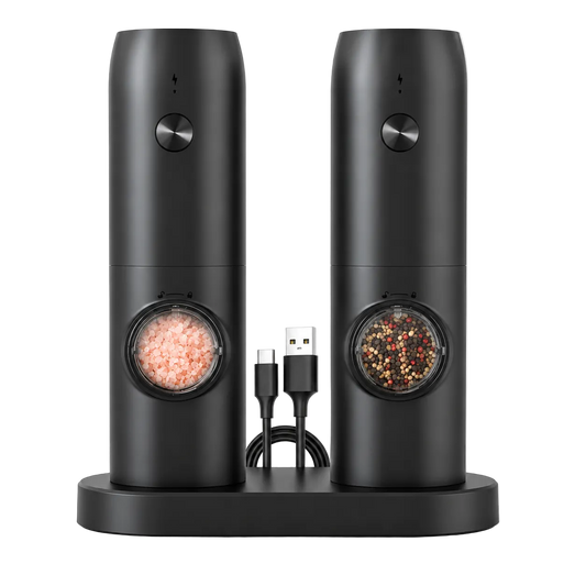 Electric Salt and Pepper Grinder USB Rechargeable 2 pc