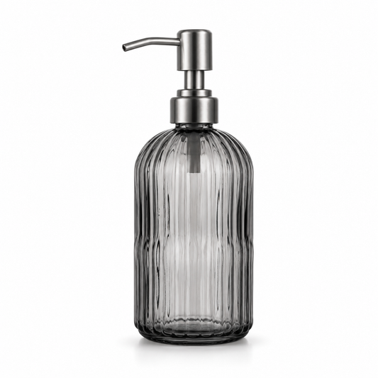 Transparent Glass Liquid Soap Dispenser 400ml 1pc