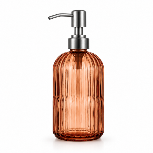 Transparent Glass Liquid Soap Dispenser 400ml 1pc