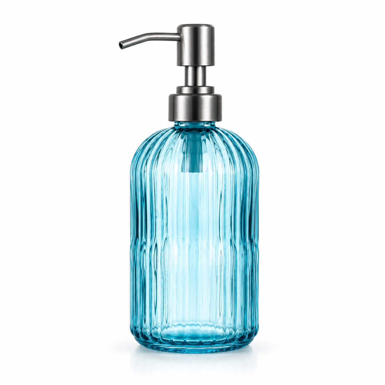 Transparent Glass Liquid Soap Dispenser 400ml 1pc