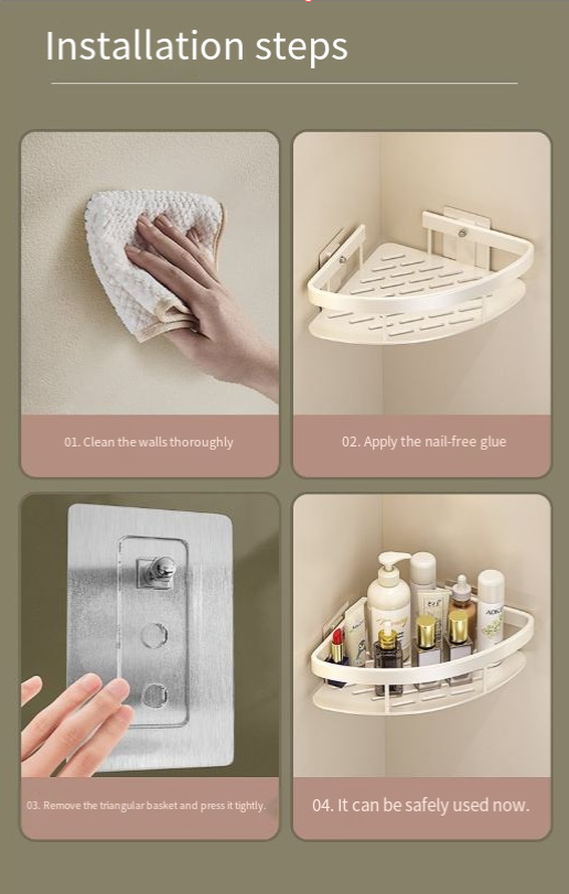 Wall-Mounted Bathroom Shelf