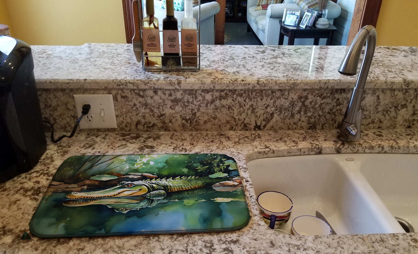 Alligator Dish Drying Mat